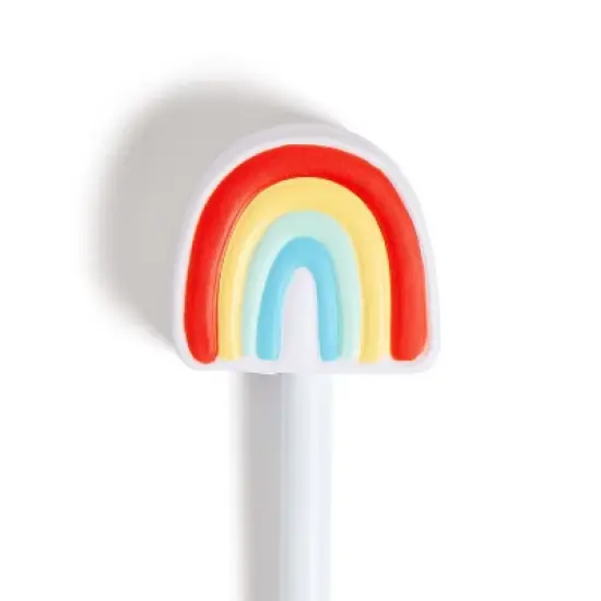U Brands Ballpoint Pen Rainbow Black Ink: Cute & Fun Stationery, 0.07mm Point, Non-Toxic, Office Supplies image {3}
