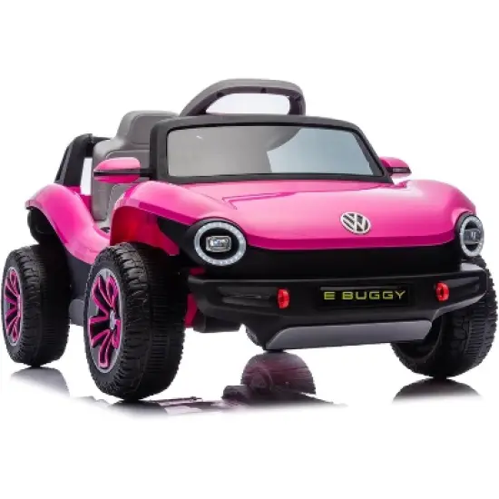 Licensed Volkswagen 12V Kids Electric Ride On Car with Remote Control, LED Lights, Bluetooth, 2 Speeds, Ride On Toy for Ages 3-8 image {9}