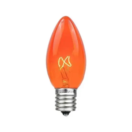 Novelty Lights 25 Feet C9 Christmas String Light Set, Vintage Holiday Hanging Light Set, Green Wire image {1}