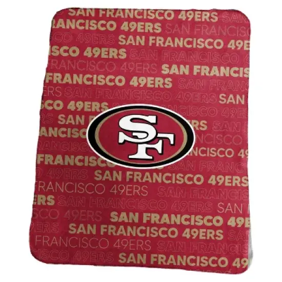 NFL San Francisco 49ers Classic Fleece Throw Blanket image {1}