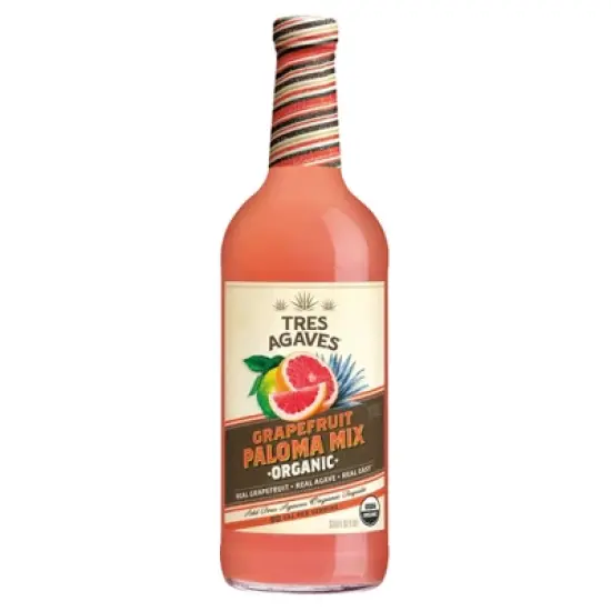 Tres Agaves Organic Grapefruit Paloma Margarita Mix - 1.0L Bottle image {6}