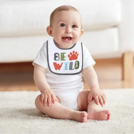 The Peanutshell Baby Boy Terry Bibs, 16 Pack for Feeding, Teething, or Drooling|Boy/Neutral Foods image {5}