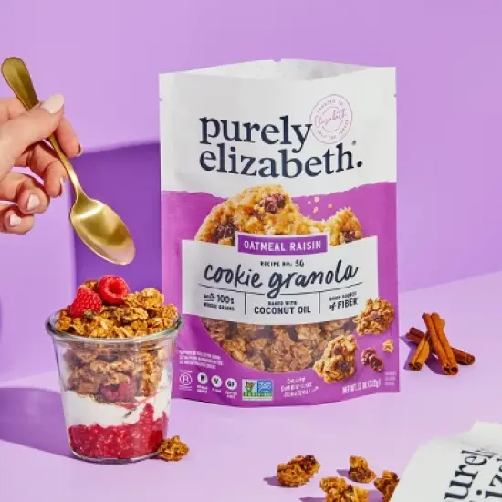 Purely Elizabeth Oatmeal Raisin Cookie Granola - 9oz image {4}