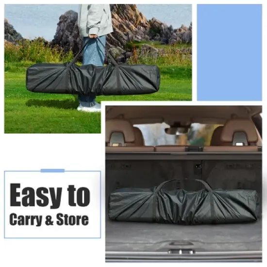 Costway 10'x10' Folding Pop Up Tent Gazebo Canopy Mesh Sidewall image {7}