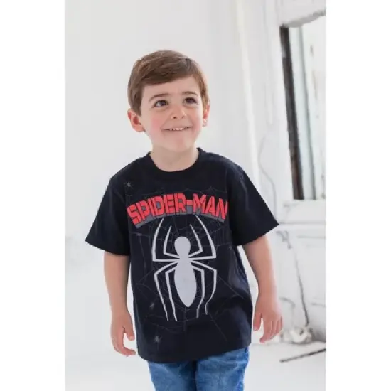 Marvel Spider-Man 4 Pack Pullover T-Shirts Toddler image {3}