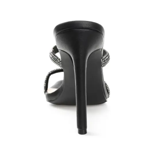 Journee Collection Womens Reena Tru Comfort Foam Open Toe High Stiletto Pumps image {2}