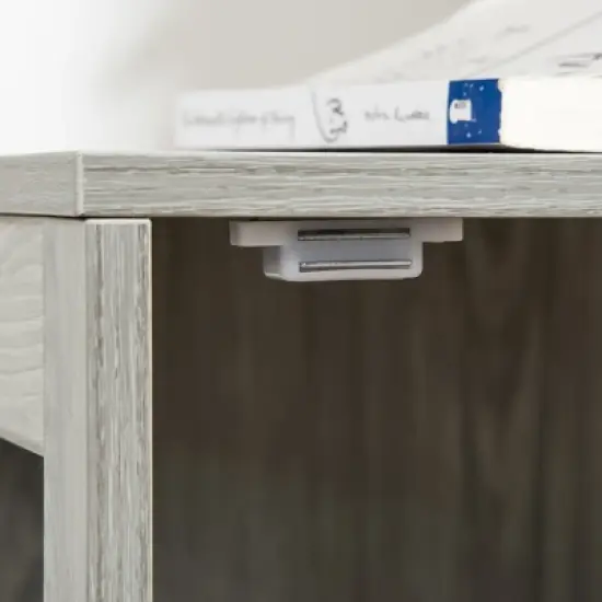 PawHut Furniture Stylish Dog Kennel, Wooden & Wire End Table with Lockable Door, Miniature Size Pet Crate Indoor Puppy Cage image {4}