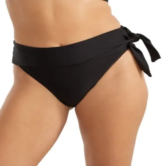 Birdsong Women's Eco Onyx Sash Fold-Over Bikini Bottom - S20237-EONYX image {2}