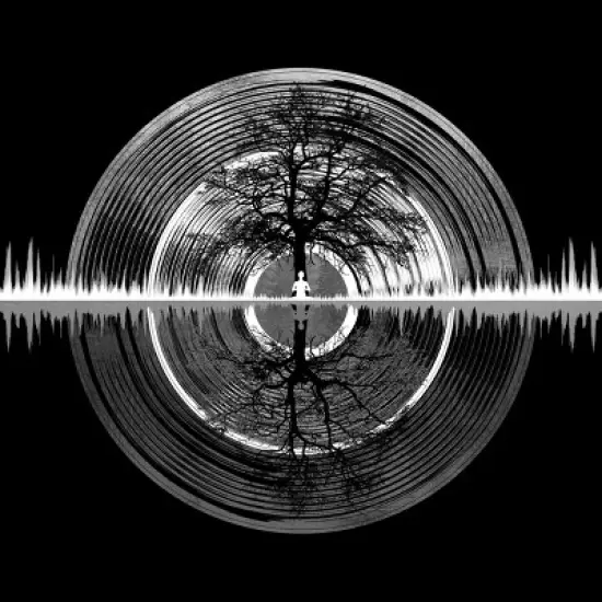 Junior's Design By Humans Nature Sounds Night Oak Tree By Maryedenoa T-Shirt image {1}