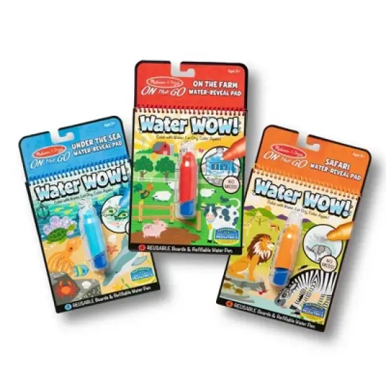 Melissa & Doug Water Wow! - Water Reveal Pad Bundle - Farm, Safari & Under The Sea image {2}