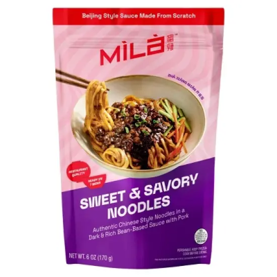 MiLa Frozen Sweet & Savory Pork Noodles - 6oz image {5}