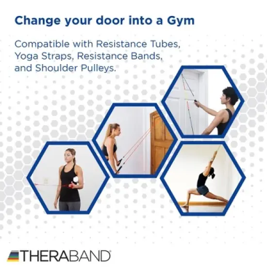 THERABAND Door Anchor, For Elastic Resistance Bands & Tubes image {4}