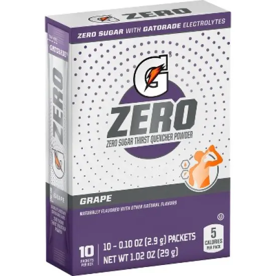 G Zero Grape Sport Mix - 10pk/0.084oz Pouches image {12}