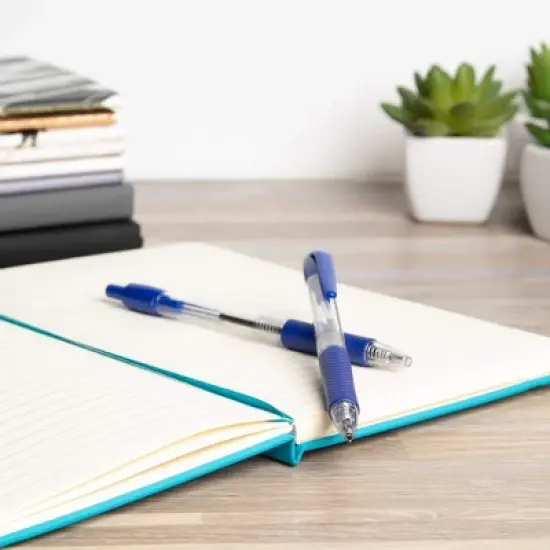 Simply Genius Ballpoint Pens in Bulk - 20 Pack Retractable Office Pens - Great for Schools, Notebooks, Journals (20pcs, Blue Ink) image {4}