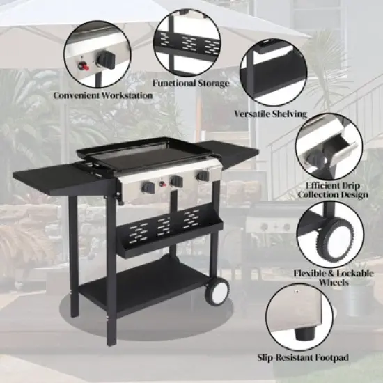 Winado 3-Burner Propane Gas Grill image {7}
