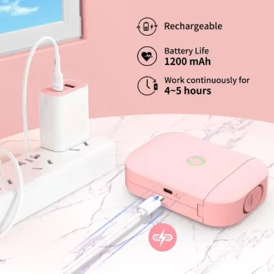 JADENS D11 Pro Mini Label Printer(PINK) image {5}