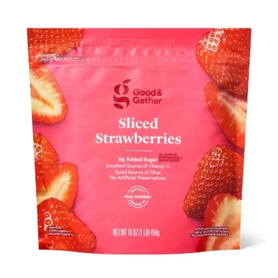 Frozen Sliced Strawberries - 16oz - Good & Gather&trade; image {4}