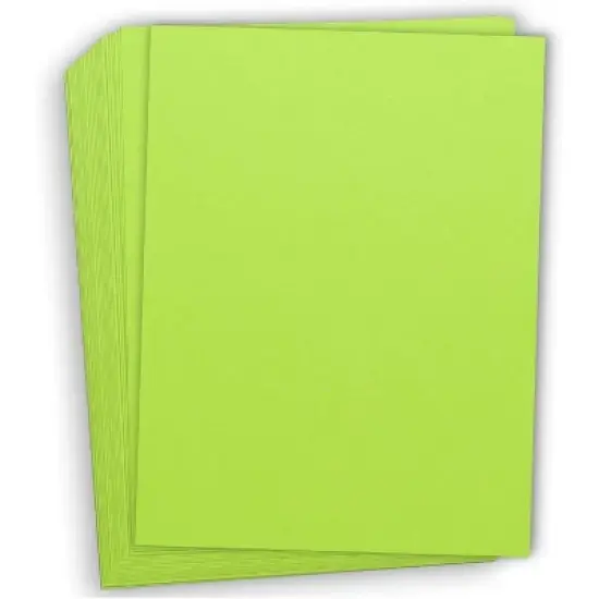 Hamilco Colored Cardstock Paper 11" x 17" Pear Green Color Card Stock Paper 50 Pack image {5}