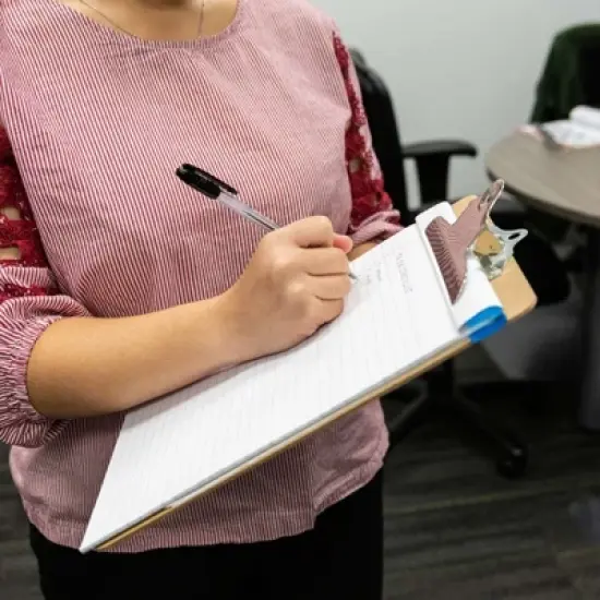 BAZIC Products&reg; Perforated Writing Pads, 8.5" x 11.75", White, 50 Sheets, Pack of 12 image {6}