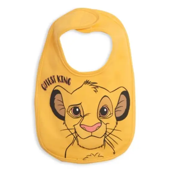 Disney Lion King Simba Timon Pumbaa 4 Pack Bibs Multicolored One Size image {1}