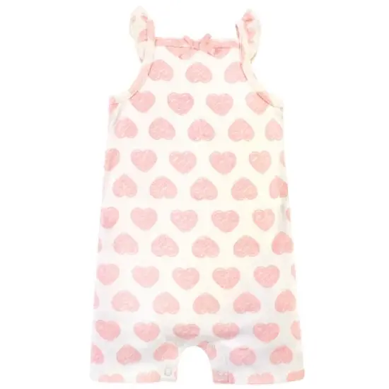 Touched by Nature Baby Girl Organic Cotton Rompers 3pk, Leopard image {1}