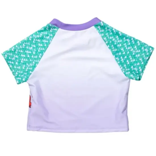 Disney The Little Mermaid Princess Ariel Girls Rash Guard and Bikini Bottom Little Kid to Big Kid image {4}