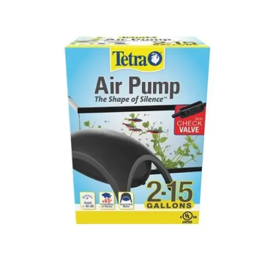 Tetra Whisper Quiet Powerful Airflow Air Pump 2 to 15gal for Aquariums image {19}