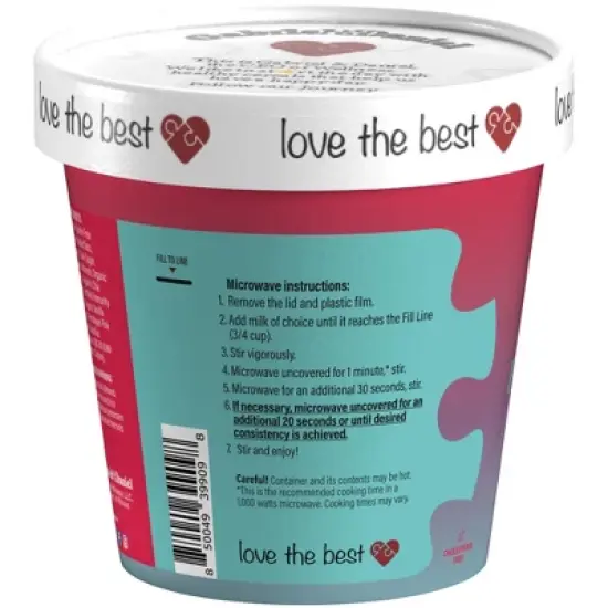 Gabriel and Daniel Instant Oatmeal, Heart Healthy with Almonds, Pecans and Probiotics, High Protein, High Fiber, Vegan, Non-dairy (Pack of 6) image {3}
