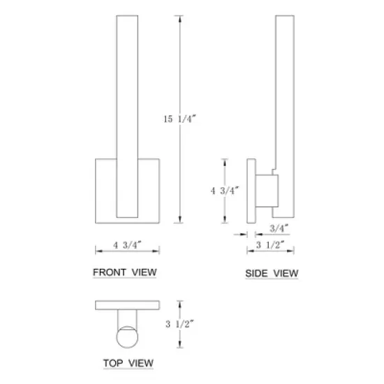 C Cattleya 1-Light Matte Black Dimmable LED Outdoor Wall Light with Frosted Glass Diffuser(2-Pack) image {6}