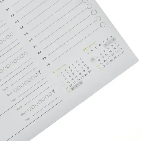 russell+hazel 8"x10" 2025-2026 Consciously Curated Desk Calendar Ivory image {3}