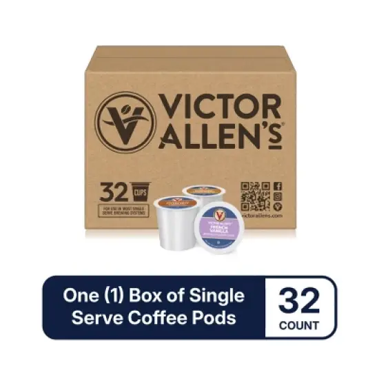 Victor Allen's Coffee Variety Pack (Morning Blend, Donut Shop Blend, and French Roast), 32 Count, Single Serve Coffee Pods for Keurig K-Cup Brewers image {2}