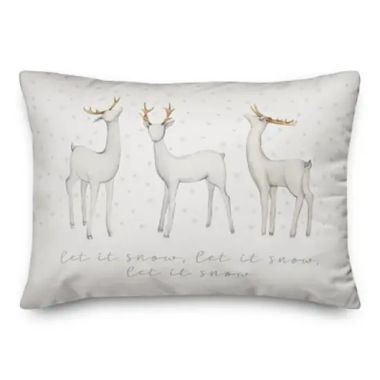 Creative Products Let It Snow Deer 20 x 14 Indoor / Outdoor Pillow image {3}