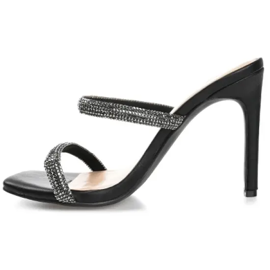 Journee Collection Womens Reena Tru Comfort Foam Open Toe High Stiletto Pumps image {1}