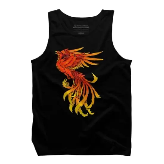 Men's Design By Humans Phoenix By Zeldy Tank Top image {4}