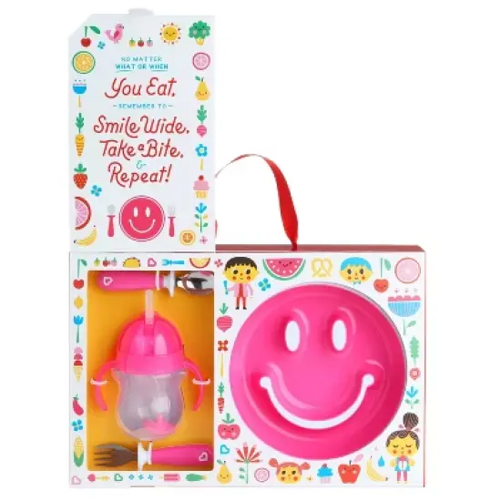 Munchkin Be Happy Toddler Dining Set - Pink - 4ct image {6}