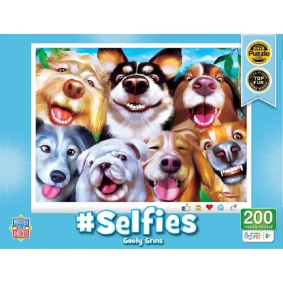 MasterPieces 200 Piece Jigsaw Puzzle for Kids - Goofy Grins - 14"x19" image {1}