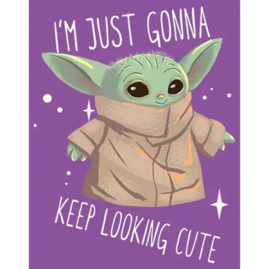 Girl's Star Wars The Mandalorian The Child Looking Cute T-Shirt image {1}