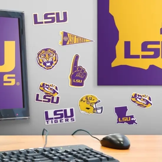 LSU 50ct Vinyl Large Deluxe Stickers Variety Pack image {5}