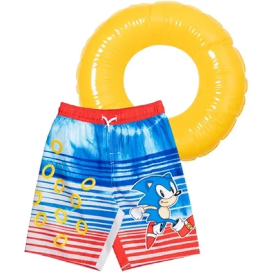 SEGA  Sonic The Hedgehog     Swim Trunks Bathing Suit Little Kid to Big Kid image {12}