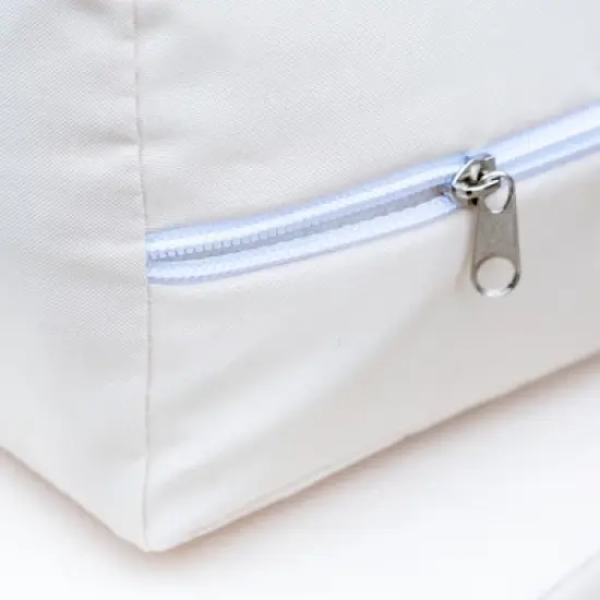 Outdoor Chaise Lounge Chair Set of 3, Acacia Wood Conversation Set with Coffee Table, Pool Sunbathing Recliner with Ottoman for Porch Backyard image {4}