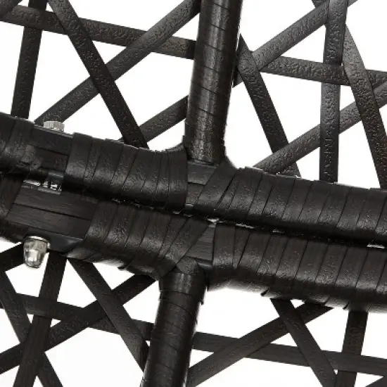 Calliope Indoor/Outdoor Wicker Hanging Egg Chair - Sand/Dark Brown - Crosley image {10}