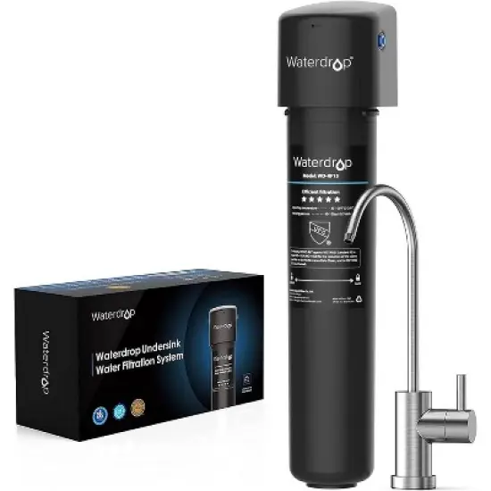 Waterdrop 15UB Under Sink Water Filter, Under Sink Water Filtration System for 2 Years, Extra RF15 Replacement Filter image {9}