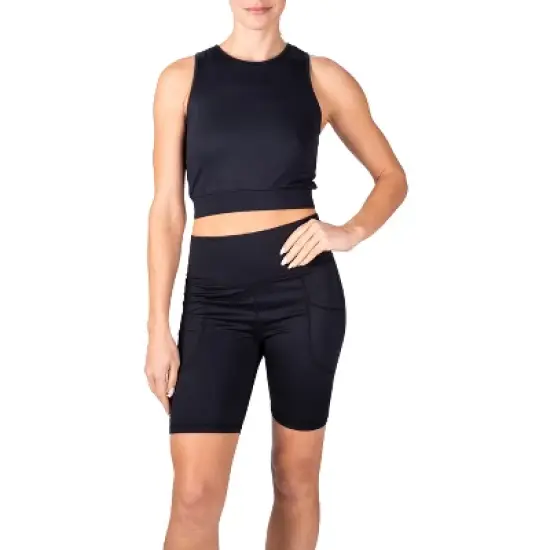 3 Pack Soft Basic Cropped Workout Tank Tops for Women image {2}