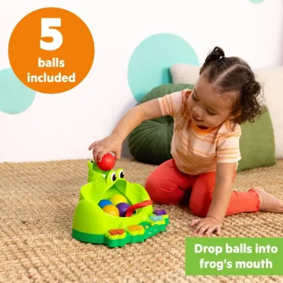 Bright Starts Poppin Ball Frog Ball Play Toy image {10}