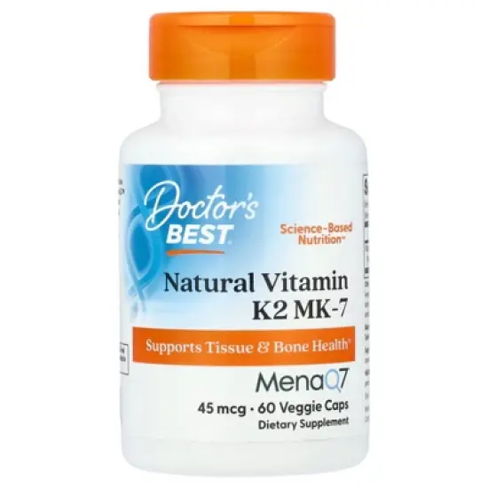 Doctor's Best Natural Vitamin K2 MK-7 , 45 mcg, 60 Veggie Caps image {4}