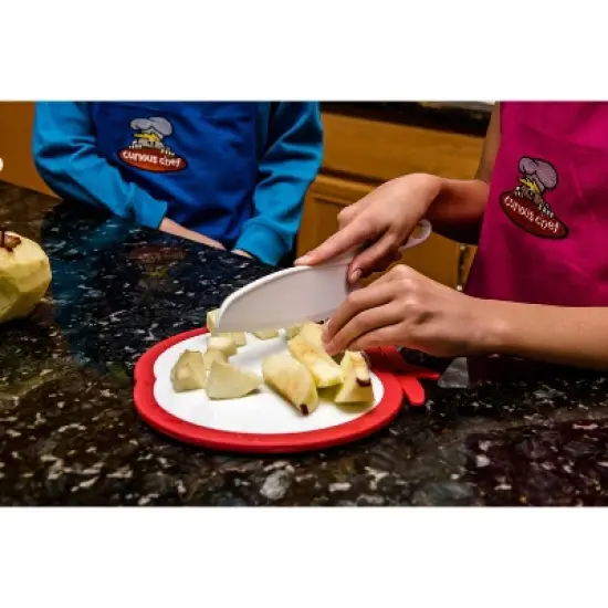 Curious Chef 3-Piece Nylon Knife Set for Kids & Dishwasher Safe Tools, BPA-Free Plastic - Real Kitchen Kit image {3}