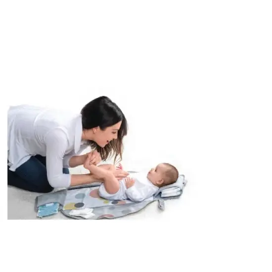 Lulyboo Portable Diaper Changing Pouch - Bubbles image {7}