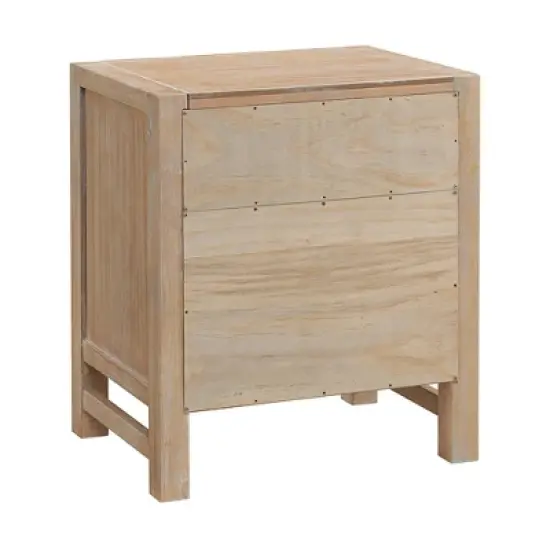 Arden 2 Drawer Wood Nightstand Light Driftwood - Alaterre Furniture image {6}