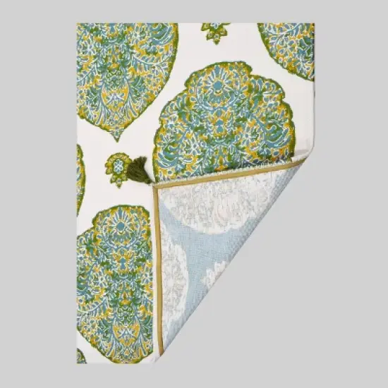 5' x 7' Sunshine Medallion Outdoor Rug Yellow - Threshold&trade; image {2}