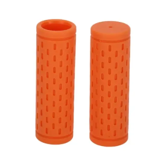 Unique Bargains Bike Handlebar Grips Covers 3.54" Orange 1 Pair image {6}
